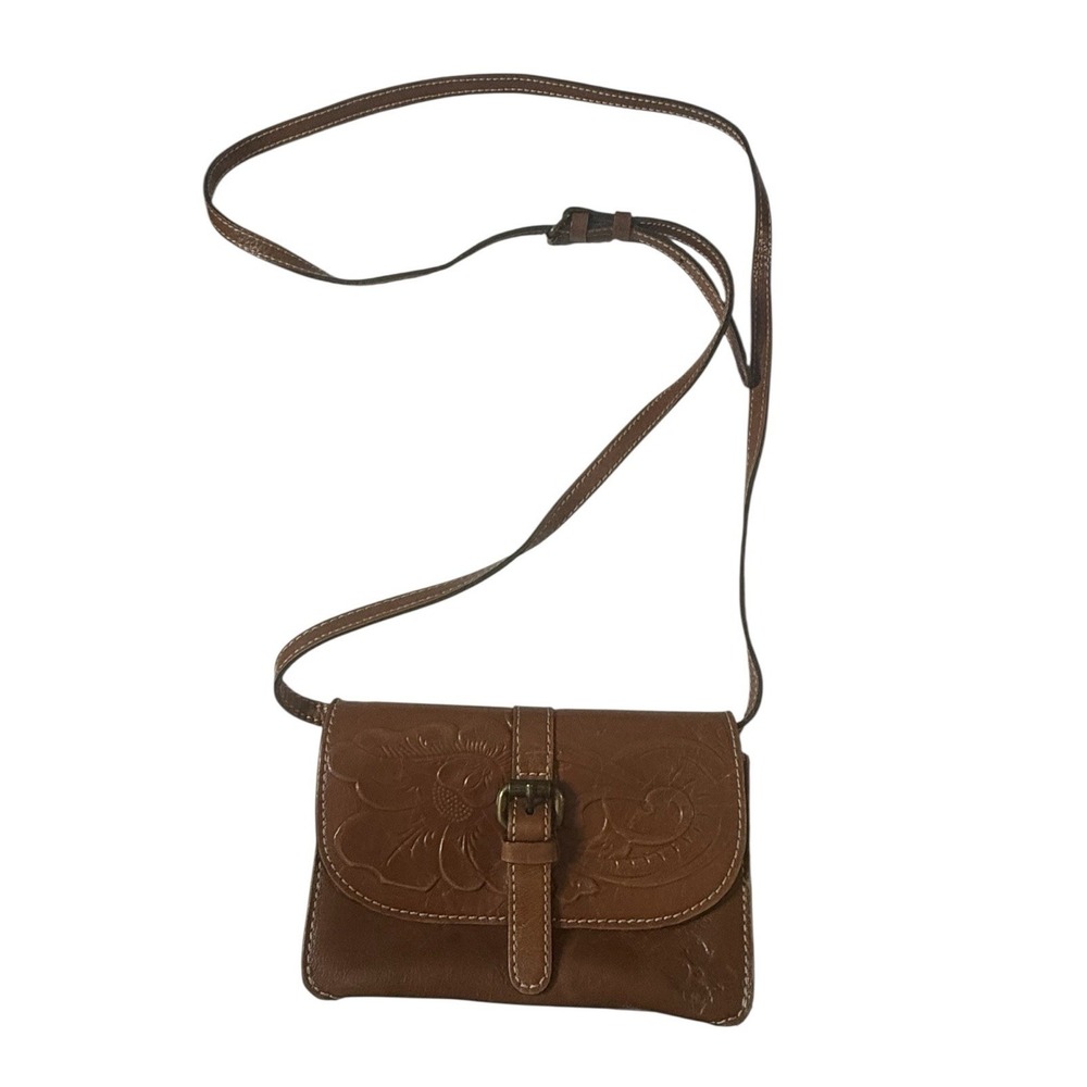 PATRICIA NASH Small Handbag The TORRi Crossbody Tooled Italian Leather
